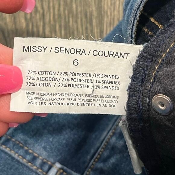 Bandolino Womens Amy Jeans Straight Leg Mid Rise Denim Medium Wash Blue Size 6 - Picture 8 of 11